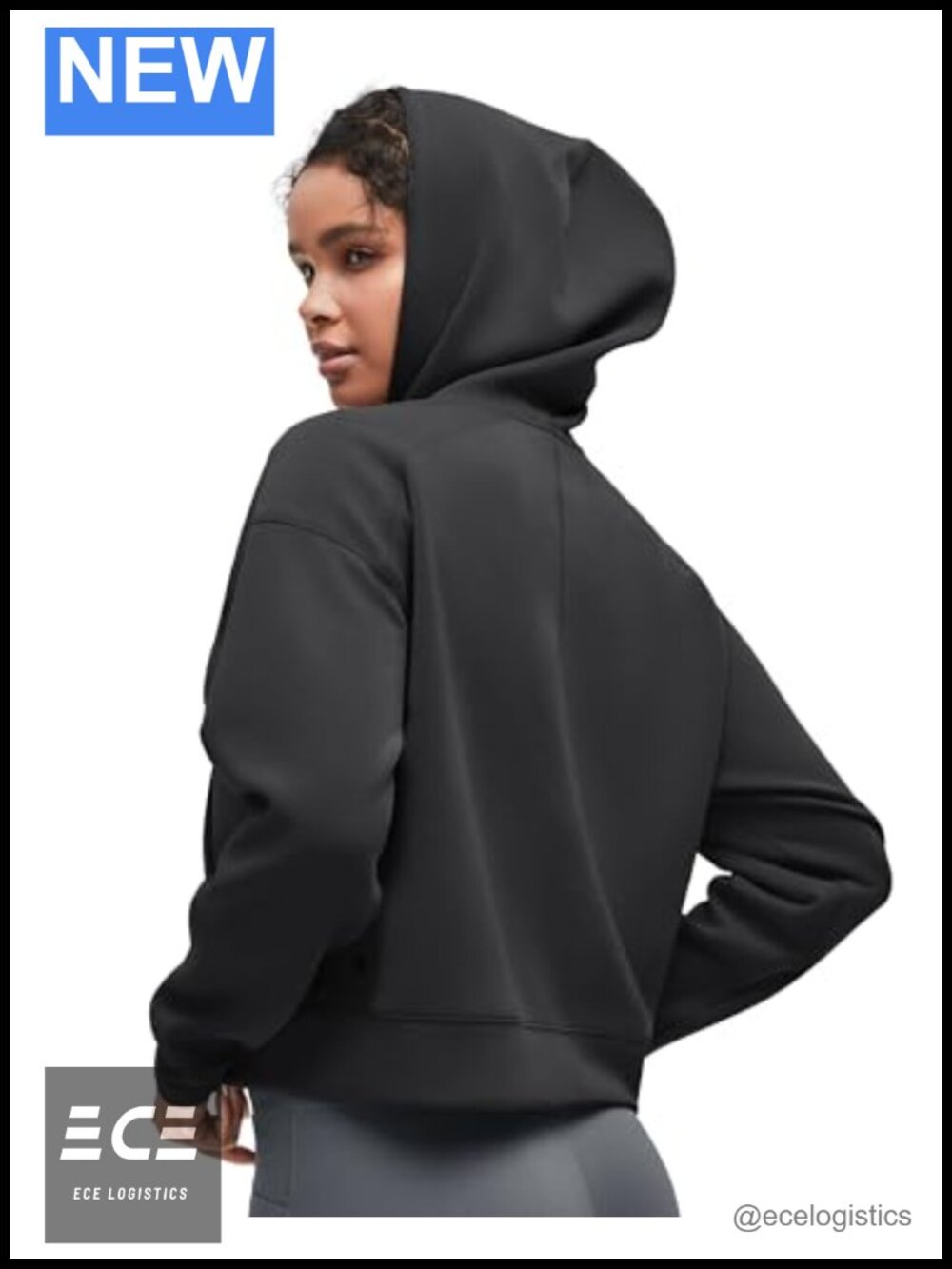 Women's Long Sleeve Hooded Pullover Sweatshirt Kangaroo Pocket